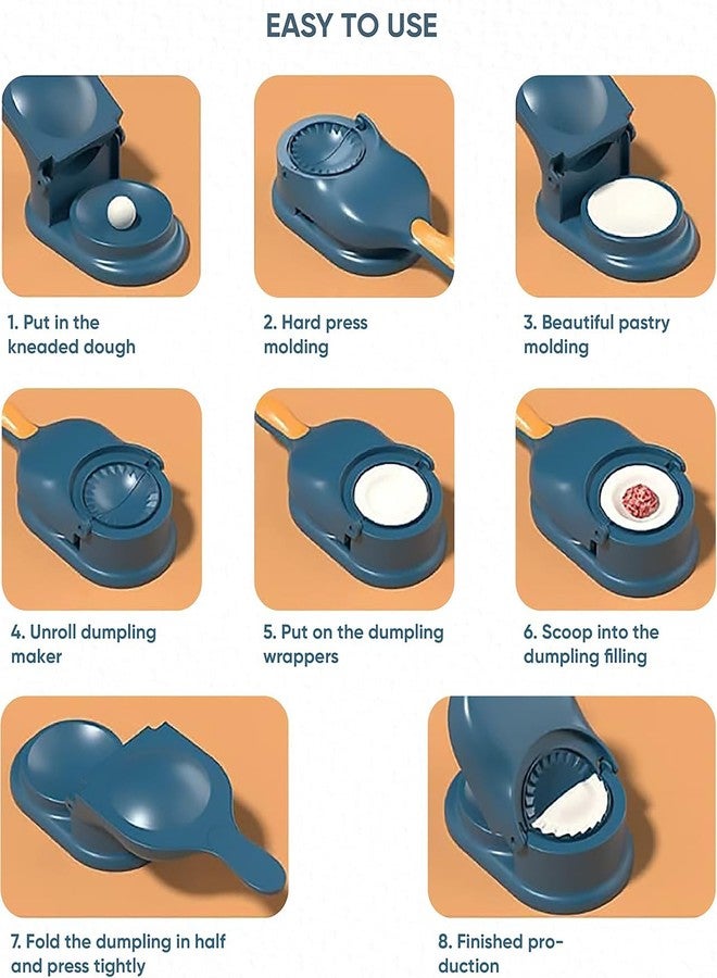 RIPIENO 2-in-1 Dumpling Maker & Dough Press - Fast Momo, Empanada, Ravioli Mold - Save 50% Prep Time - Leak-Proof Kitchen Tool for Home Chefs - Image 5